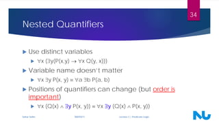 Discrete Mathematics: Lecture 2 - Predicate Logic | PDF