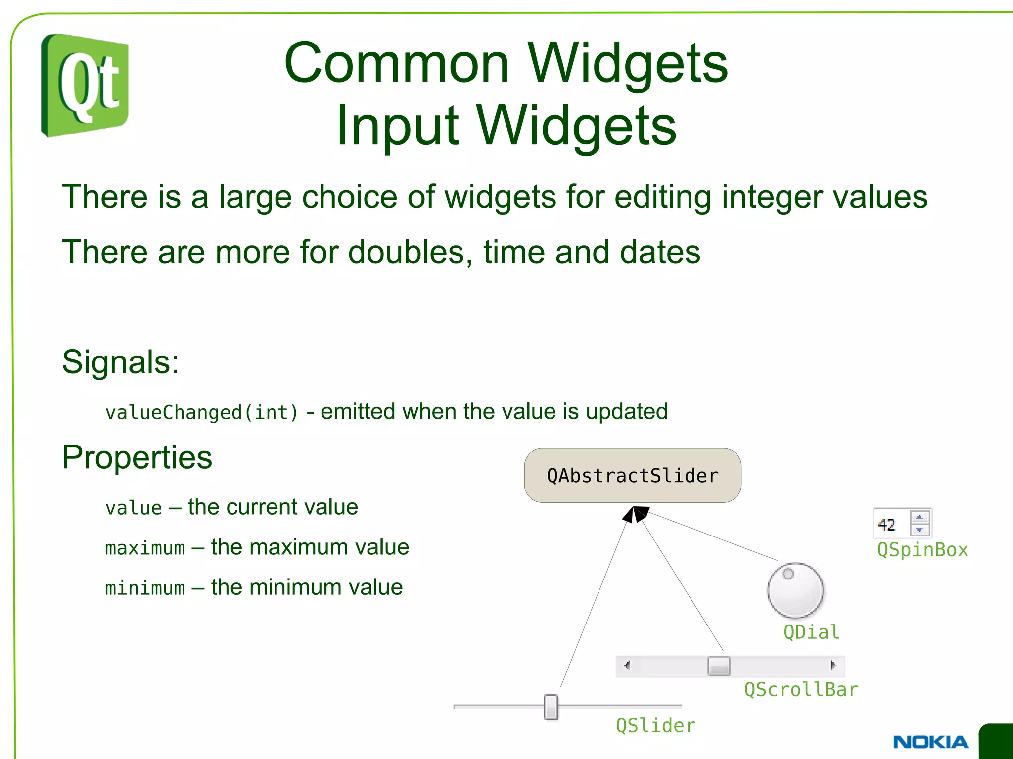 An Example Dialog You can build the same structure using Designer 