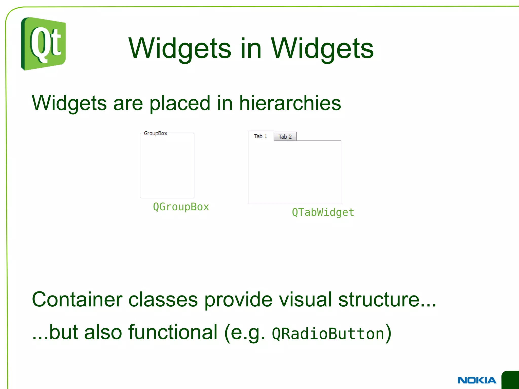 46 widgets in Designer 