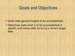 Stated Objectives L 3 strategic planning, concepts, operational planning etc | PPTX