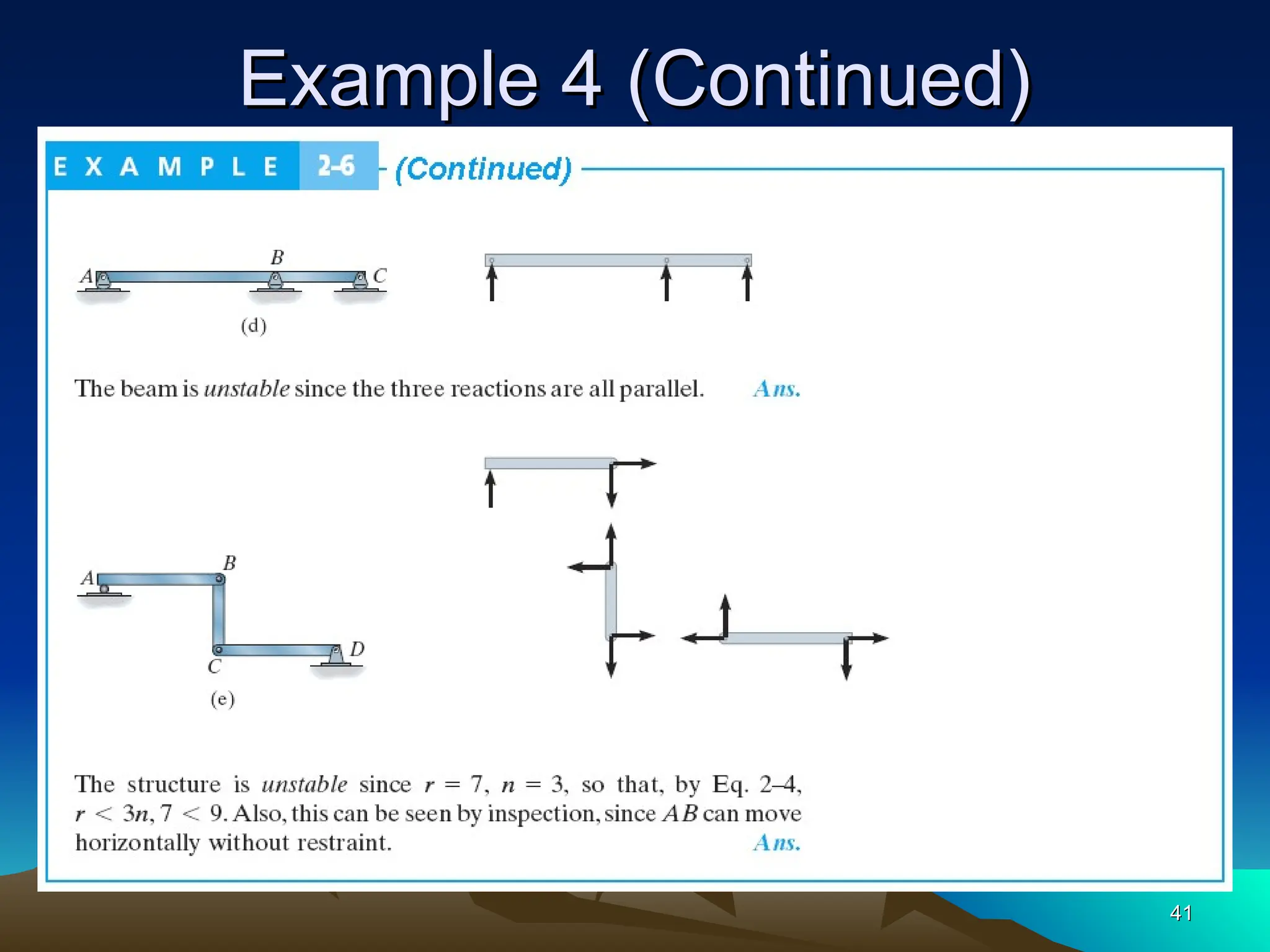 Example 4 (Continued)
Example 4 (Continued)
41
41
 
