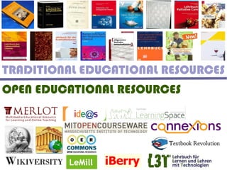 TRADITIONAL EDUCATIONAL RESOURCES
OPEN EDUCATIONAL RESOURCES
 