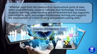 L 3 THE ROLES OF EDUCATIONAL TECHNOLOGY IN LEARNING | PPTX