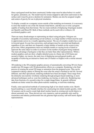 L3 u66 modelling 3 d the basics task 1 research | DOCX | 3-D Graphics ...