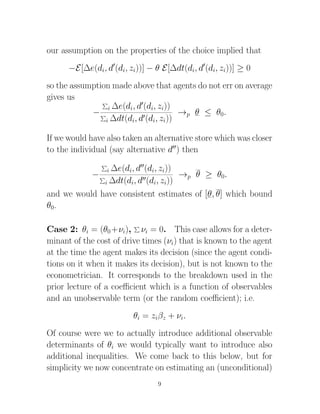 our assumption on the properties of the choice implied that
      −E[∆e(di, d (di, zi))] − θ E[∆dt(di, d (di, zi))] ≥ 0
so...