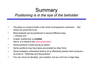 Positioning Problem Definition Marketing L4: Problems of Positioning | PPT
