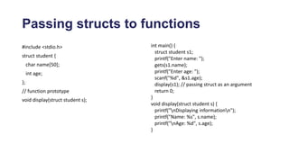 Structures - C Programming - Union - Basic Programming | PPT