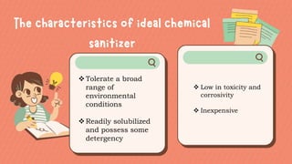  Low in toxicity and
corrosivity
 Inexpensive
Tolerate a broad
range of
environmental
conditions
Readily solubilized
and possess some
detergency
 