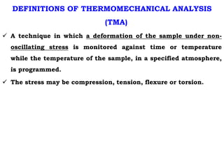 thermo mechanical analysis