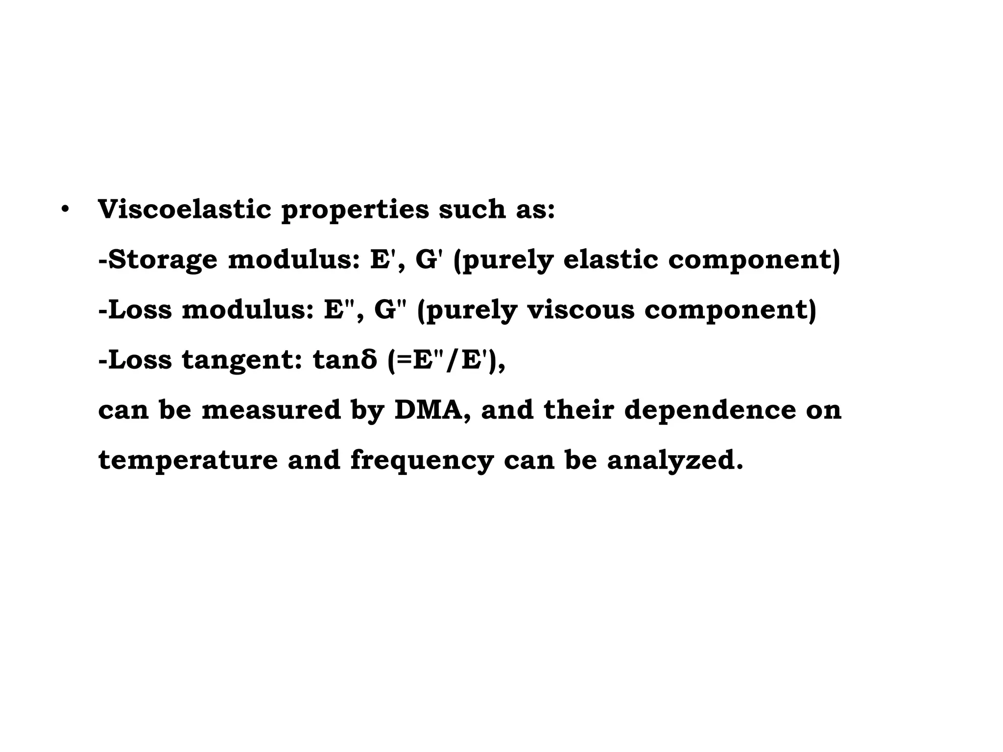 dynamic mechanical analysis
