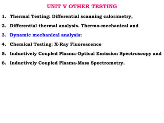dynamic mechanical analysis