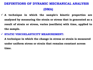 dynamic mechanical analysis