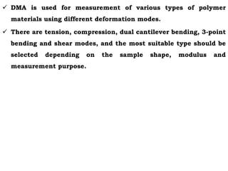 dynamic mechanical analysis