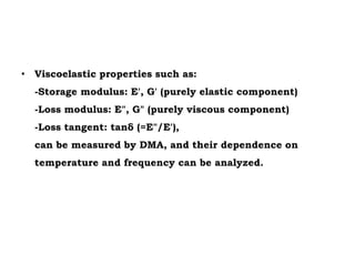 dynamic mechanical analysis