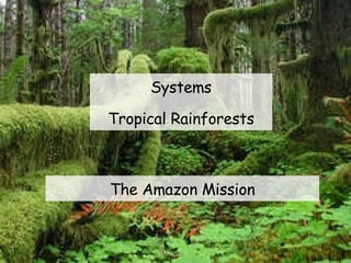 Systems Tropical Rainforests The Amazon Mission 