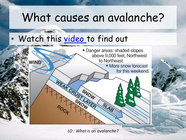 How do avalanches occur?