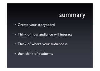 Evolving Technology, Where Will Your Audience Be? - Jonathan Marshall