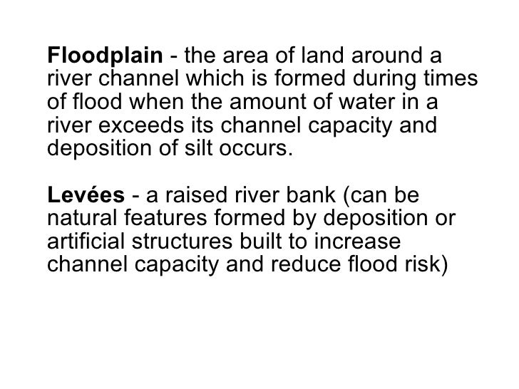 l4 levees and floodplains how does a floodplain form
