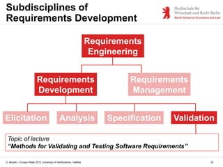 Requirements Visual Example Modelling Software Requirements: Important diagrams and templates ...