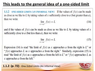 L4 one sided limits limits at infinity | PPT