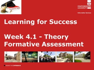 Learning for Success Week 4.1 - Theory Formative Assessment 