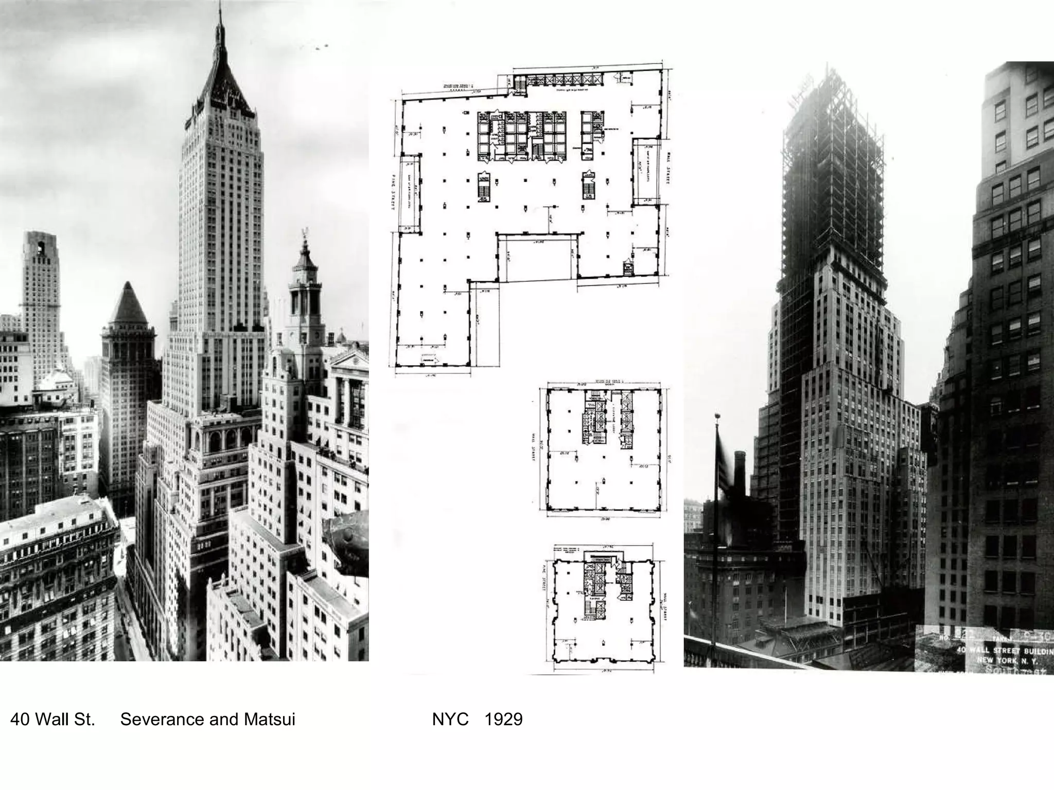 40 Wall St.  Severance and Matsui NYC  1929 