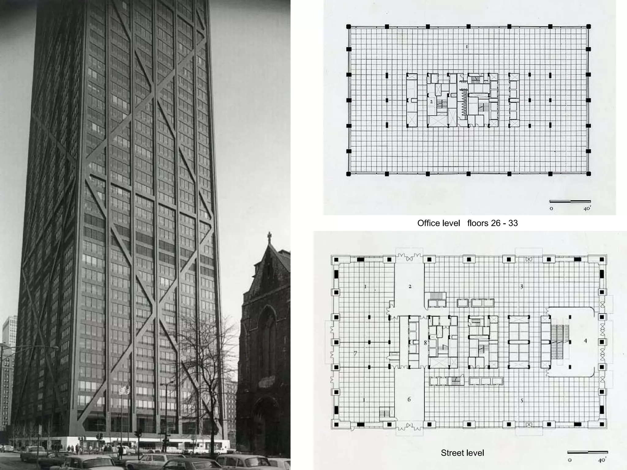 Office level  floors 26 - 33 Street level 