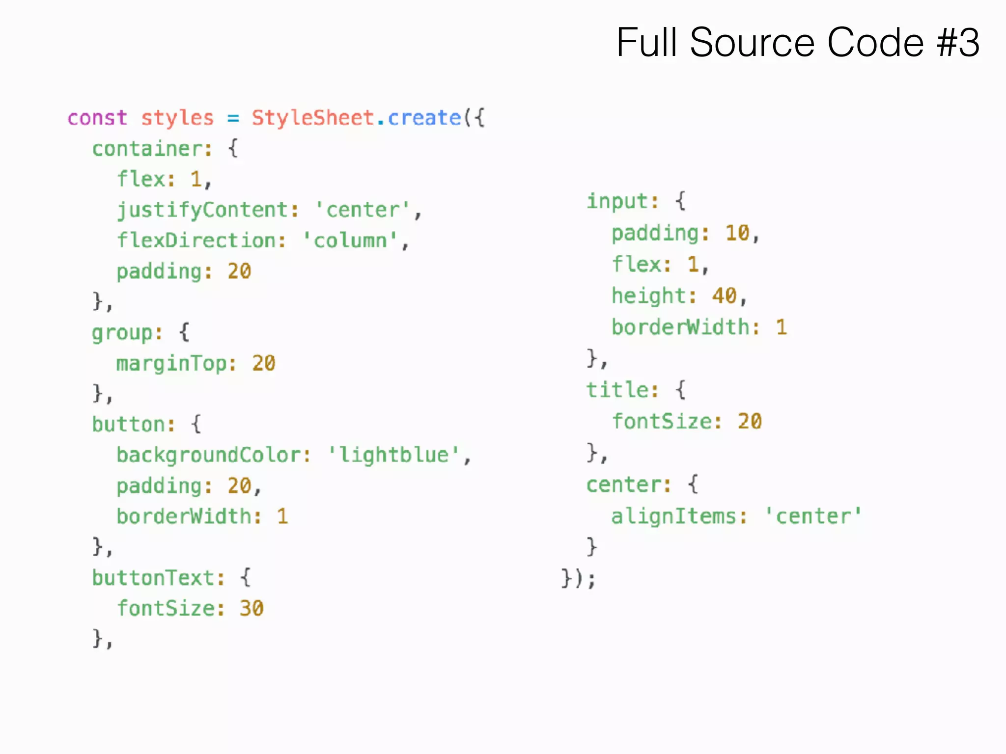 Full Source Code #3
 