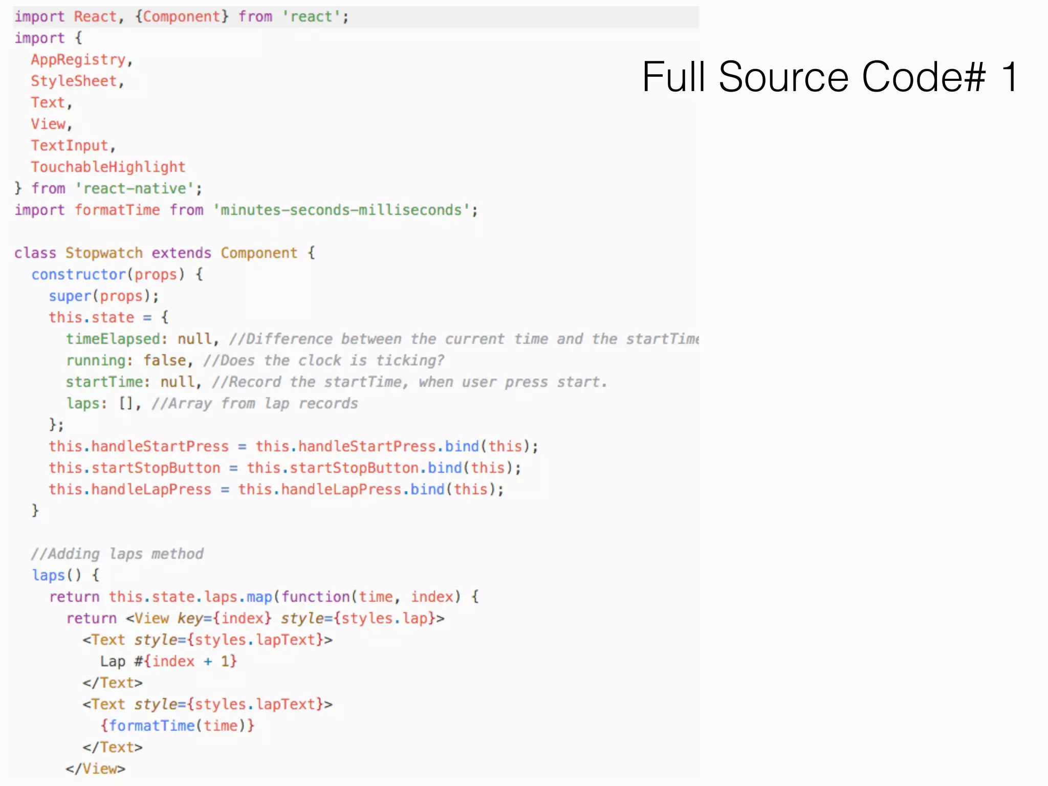 Full Source Code# 1
 