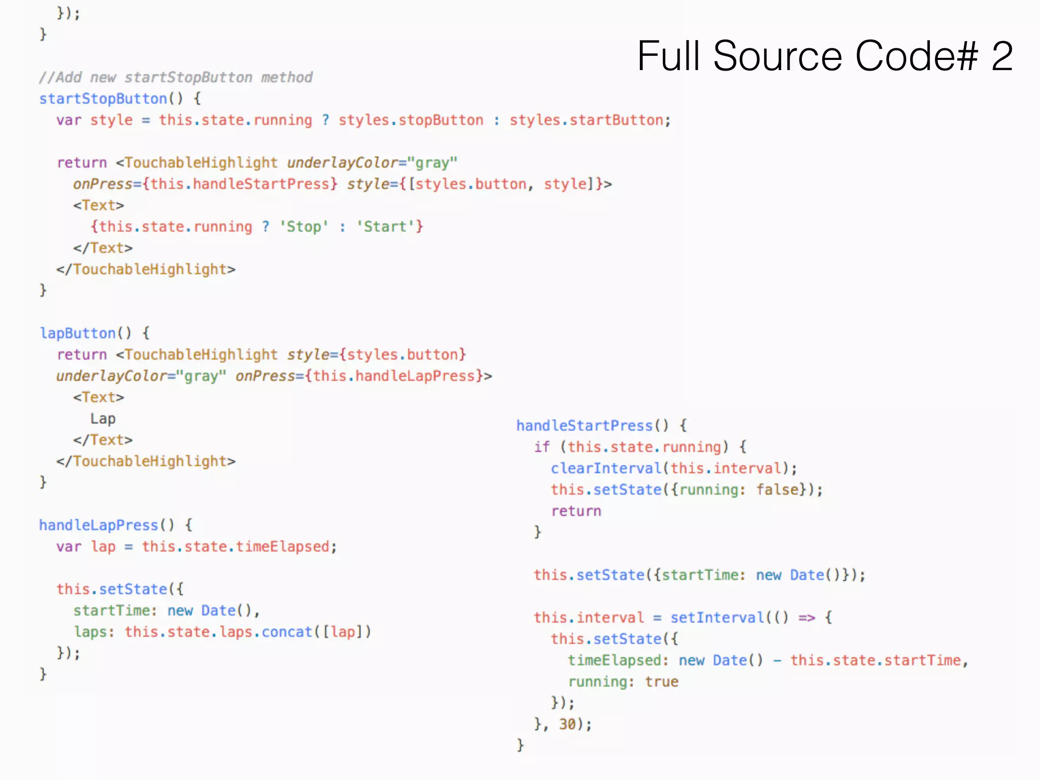 Full Source Code# 2
 