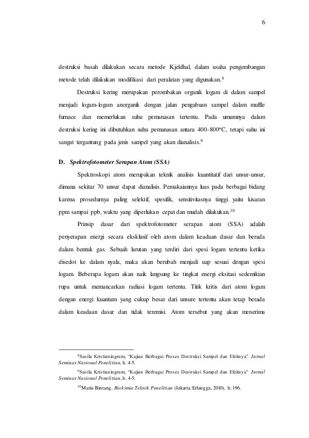 Cara Uji Kadmium Cd Secara Asam Dengan Spektrofotometer Serapan Atom
