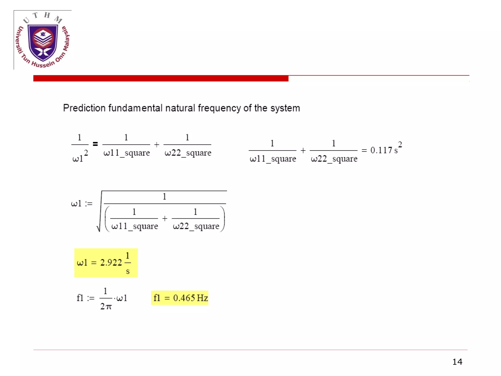 L5 determination of natural frequency & mode shape | PPT