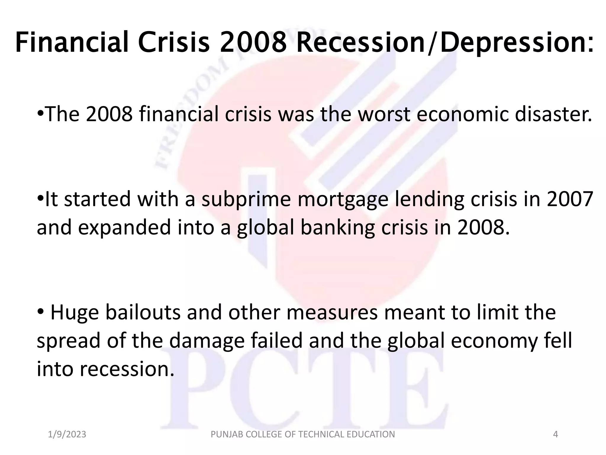 Financial Crisis Pptx