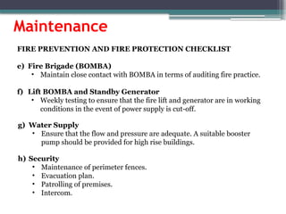 FIRE FIGHTING SYSTEM RES557 ESTATE MANAGEMENT | PPTX