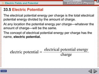 LESSON 5 PHYSICS ELECTRICAL POTENTIAL ENERGY | PDF