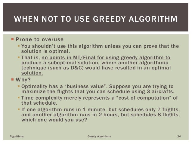 Greedy Algorithms