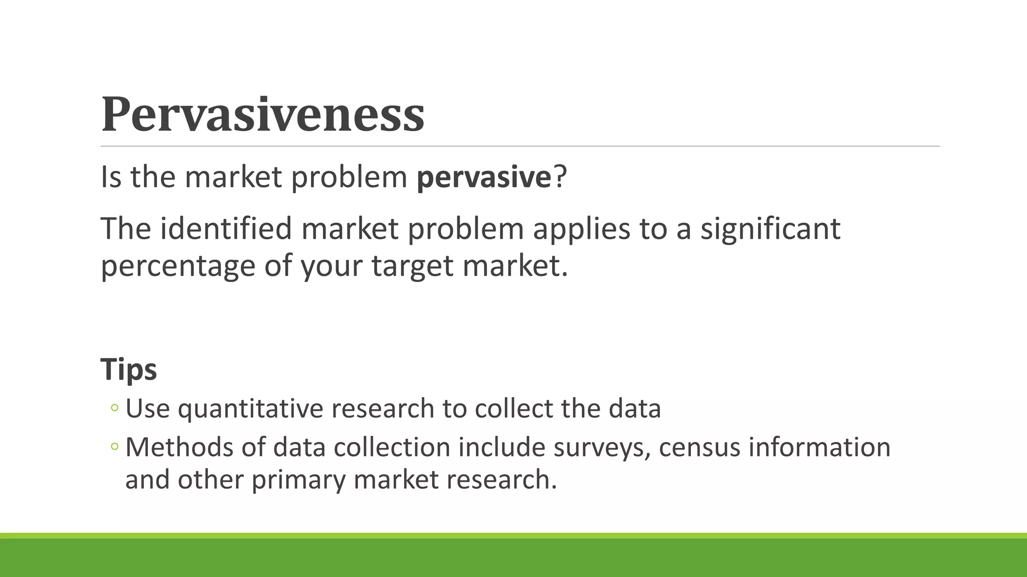 Development of A Business Plan - Identifying a Market Problem | PPTX