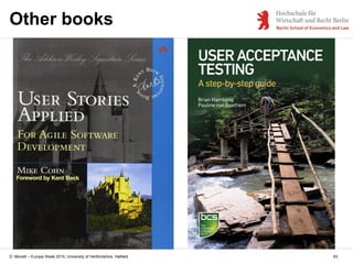 D. Monett – Europe Week 2015, University of Hertfordshire, Hatfield
Other books
83
 