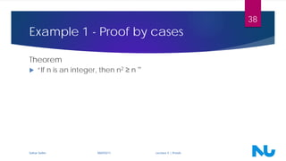 Discrete Mathematics: Lecture 5 - Proofs | PDF