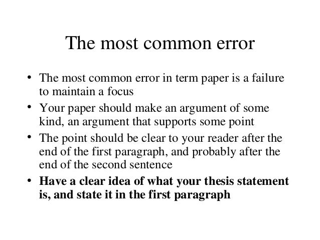 Term paper writing help