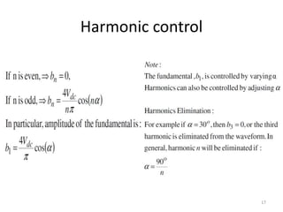 Harmonic control
17
 