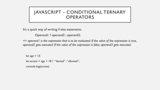 Comprehensive Introduction to JavaScript Programming Concepts and Usage ...