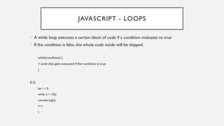 Comprehensive Introduction to JavaScript Programming Concepts and Usage ...