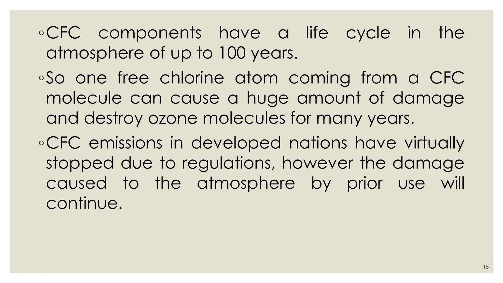 Ozone layer depletion-chloroflorocarbon CFC | PDF