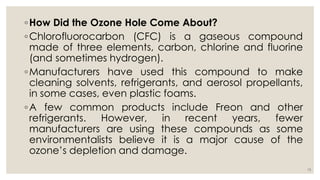 Ozone layer depletion-chloroflorocarbon CFC | PPT