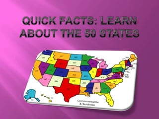 Quick Facts: Learn About the 50 States 