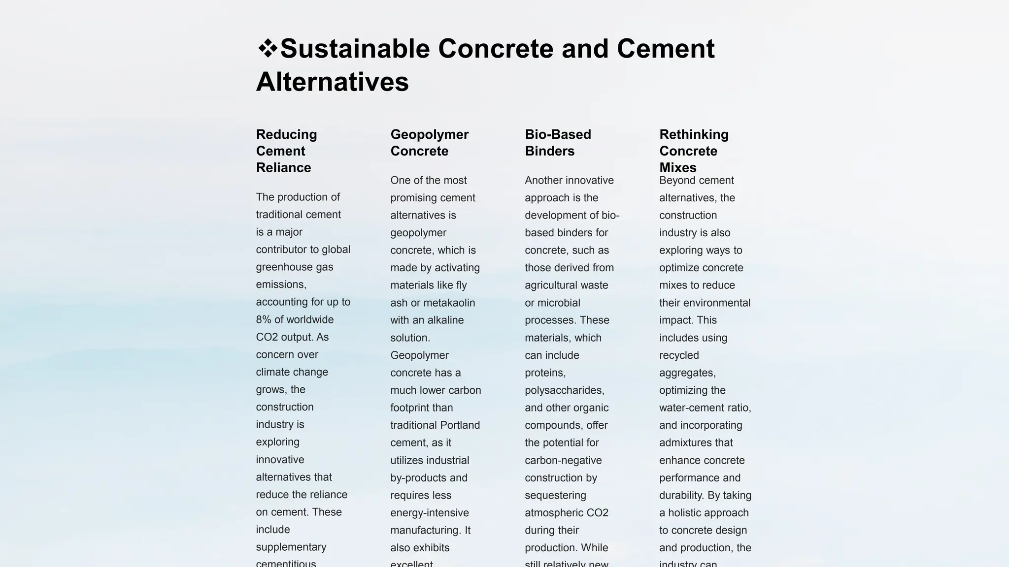 Sustainable construction is the use of renewable and recyclable ...