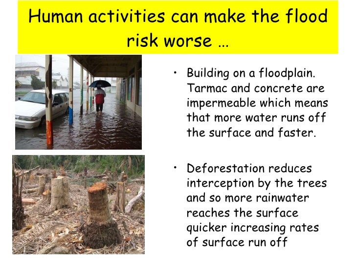 Human activities that cause floods videos