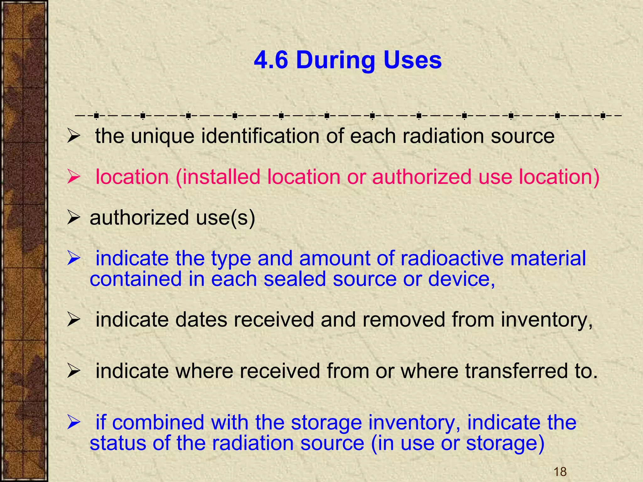 L6 safety and security of radiation sources | PPT