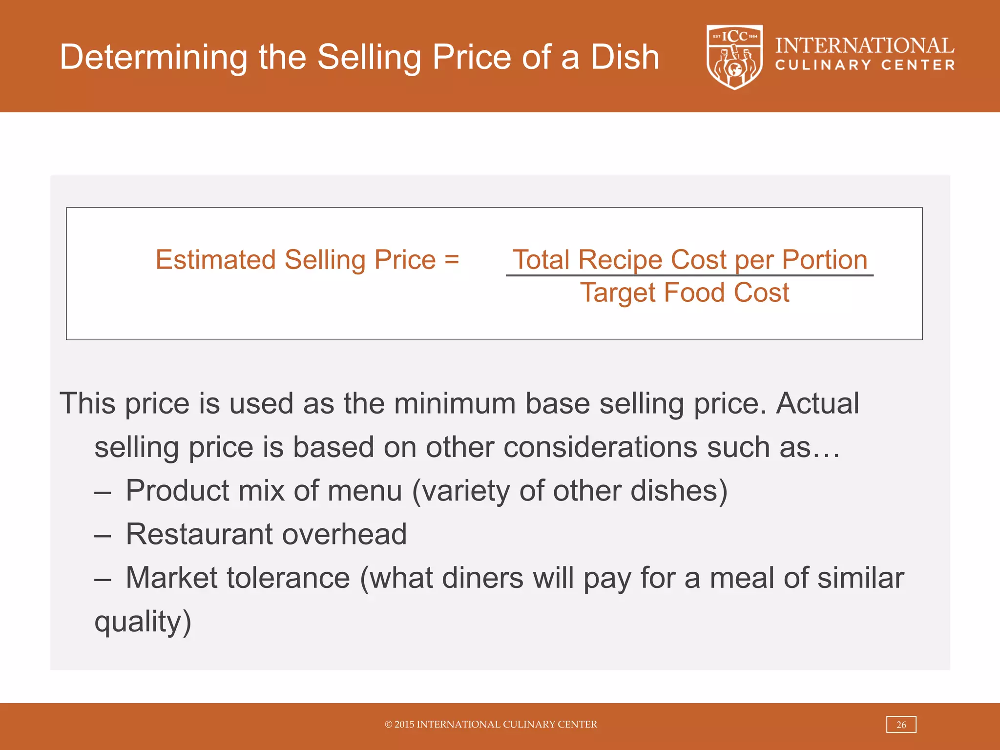 Food Costing PPT